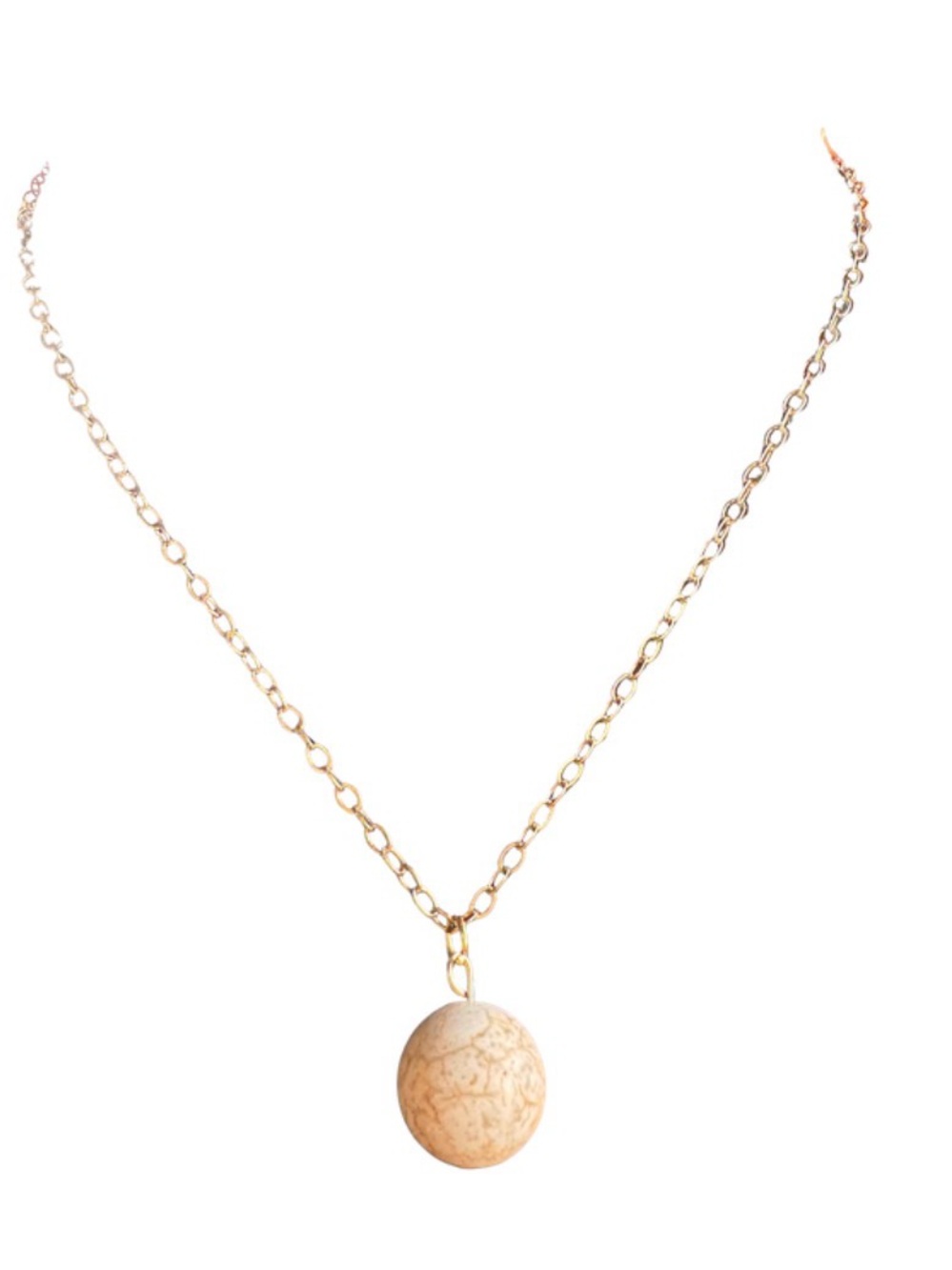 Natural Howlite Stone Necklace